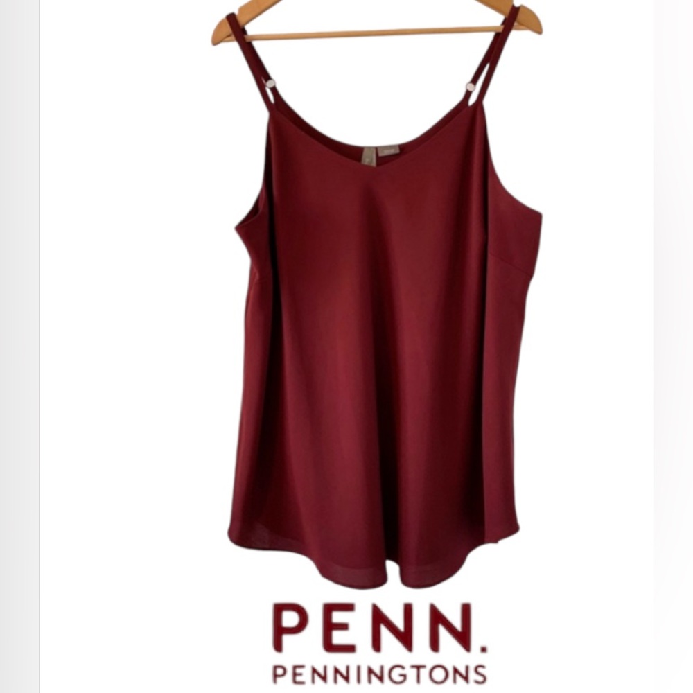 3X PENN Double Layer Camisole Top with Adjustable Straps, New With Tags